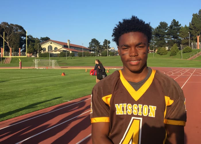 Jamal Dixon of Mission High. He has four college acceptances so far.